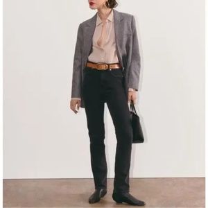 Everlane The Way-High Slim Black Jeans Size 28 Short
